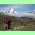Matterhorn v pozadí