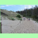 pohyblivé písečné duny u města Łeba