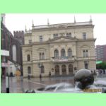 náměstí v Opavě s budovou divadla