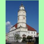 věž radnice ve městě Paczków
