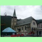 kostel sv. Mauricia v Zermattu s hřbitovem obětí hor