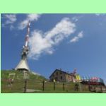 102 metrů vysoký vysílač na Kitzbüheler Hornu