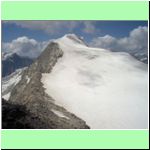vrchol Hocheiser (3206 m) a ledovec Ob. Hocheiser Kees