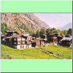 staré domy v Zermattu