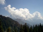 Eiger a Jungfrau za mraky