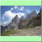 vrcholy v masivu Pale di Sna Martino